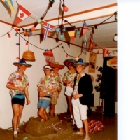 He Ted veel zand in huis.